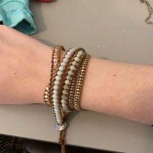 Beaded wrap bracelet